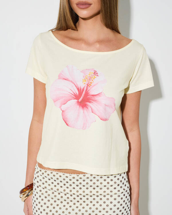 Mooloola Connie Off Shoulder Tee for Womens