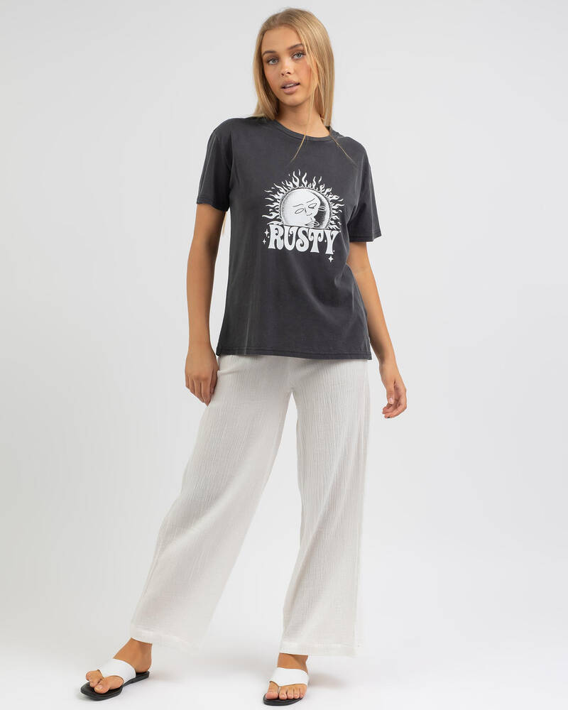 Rusty Sunset Relaxed Fit T-Shirt for Womens