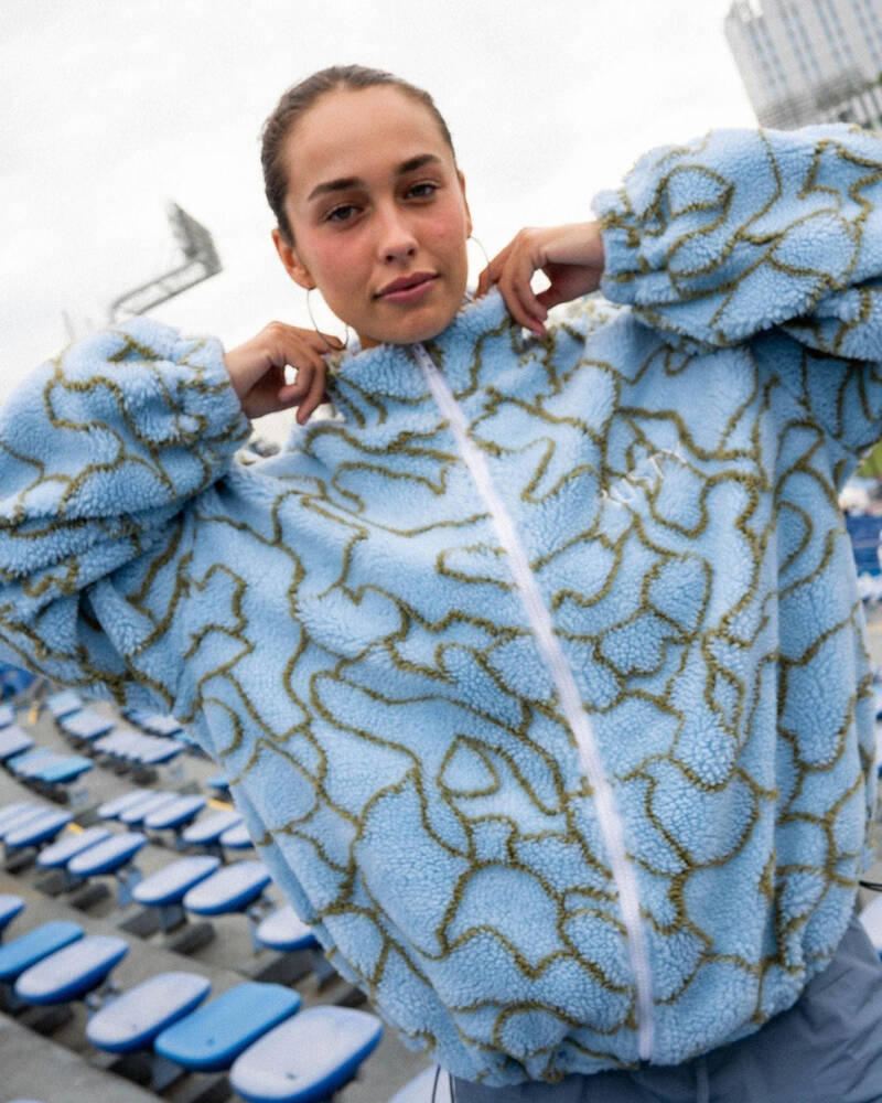 Rusty Low Tides Sherpa Jacket for Womens