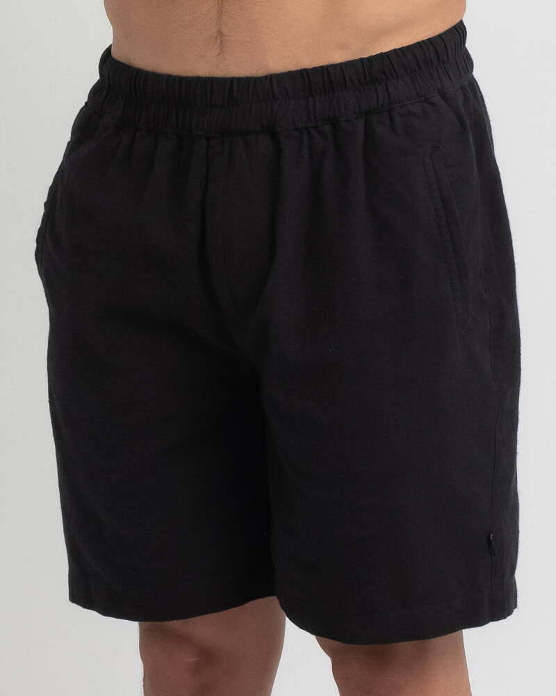 Silent Theory Linen Blend Shorts for Mens