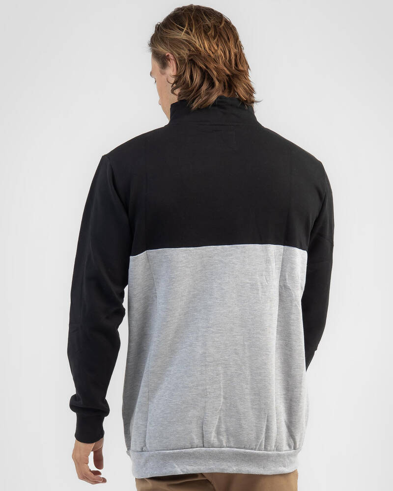 Skylark Affirmative Quarter Zip Crew Sweatshirt for Mens