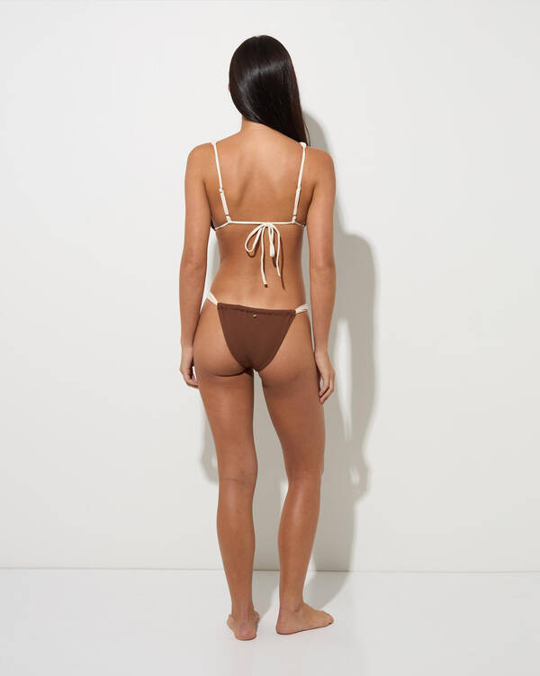 Rhythm Lily Rib Soft Side Itsy Bikini Bottom for Womens