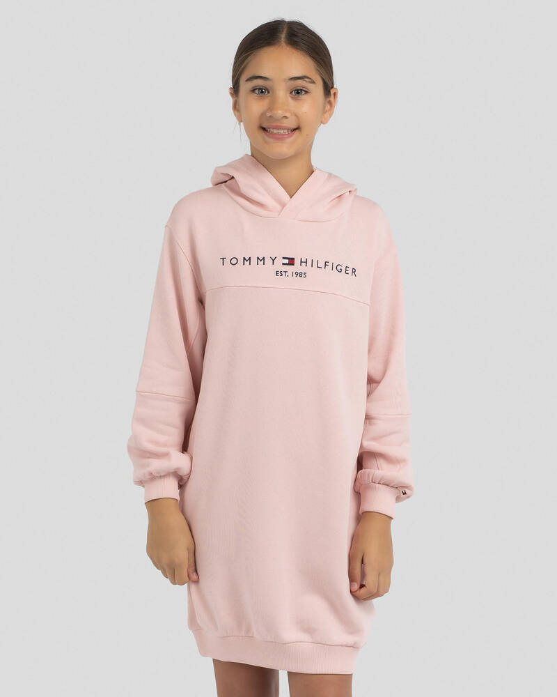 Tommy Hilfiger Girls' Essential Hoodie Dress for Womens