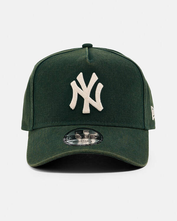 New Era New York Yankees 9Forty A-Frame Seasonal Washed Canvas Cap for Mens
