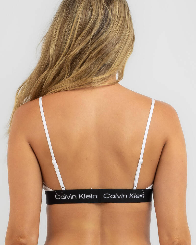 Calvin Klein 1996 Cotton Unlined Bralette for Womens