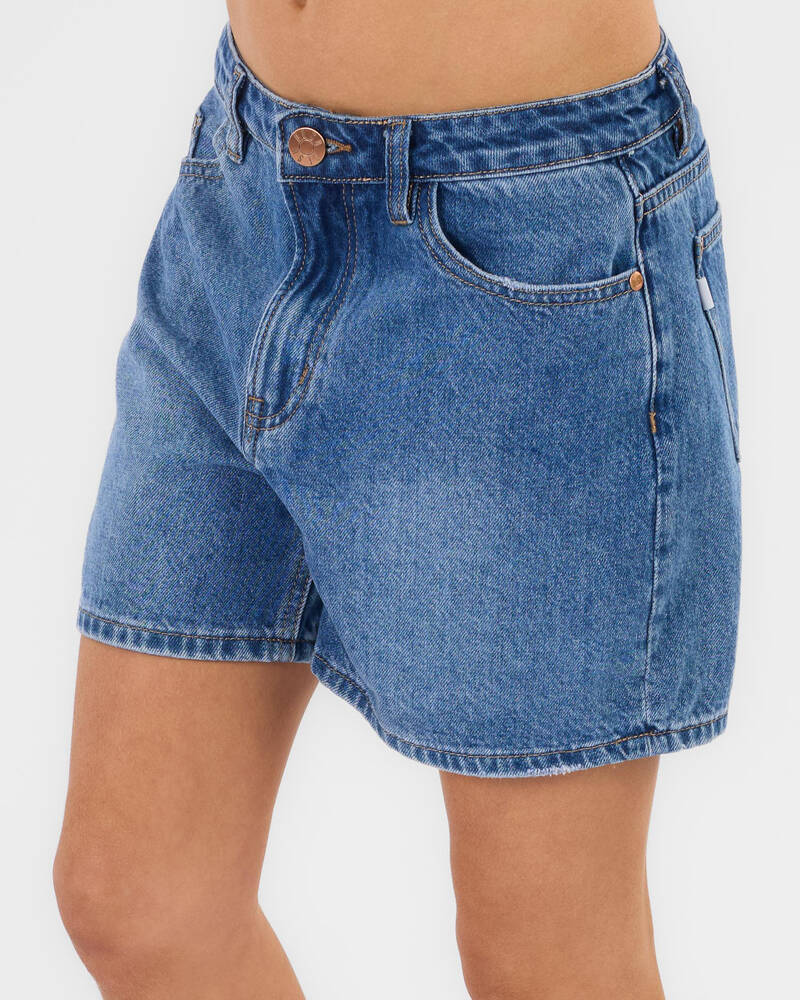 DESU Girls' Byron Mid Denim Shorts for Womens