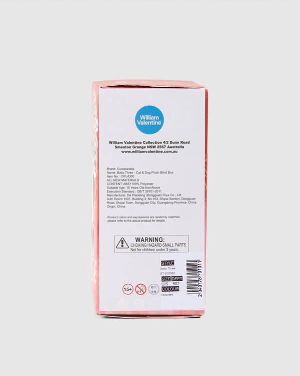 Baby Three Cat & Dog Plush Blind Box for Unisex