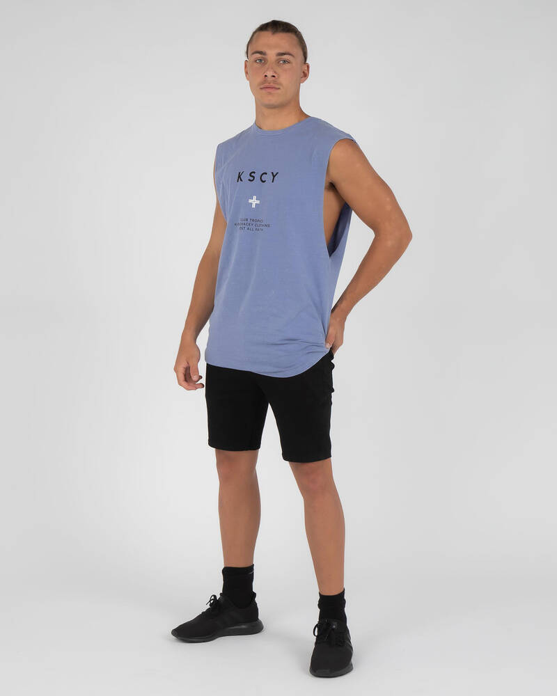 Kiss Chacey Lost Faith Dual Curved Muscle Tank for Mens