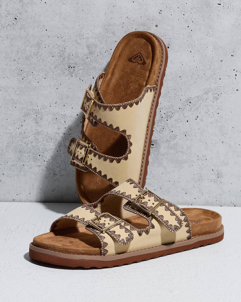 Roxy Hydrangea Slides for Womens