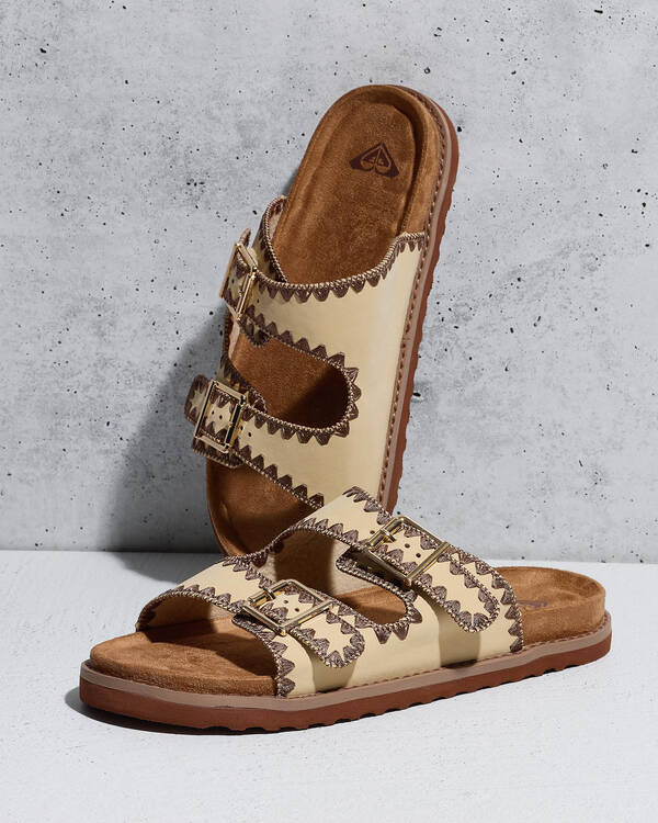 Roxy Hydrangea Slides for Womens