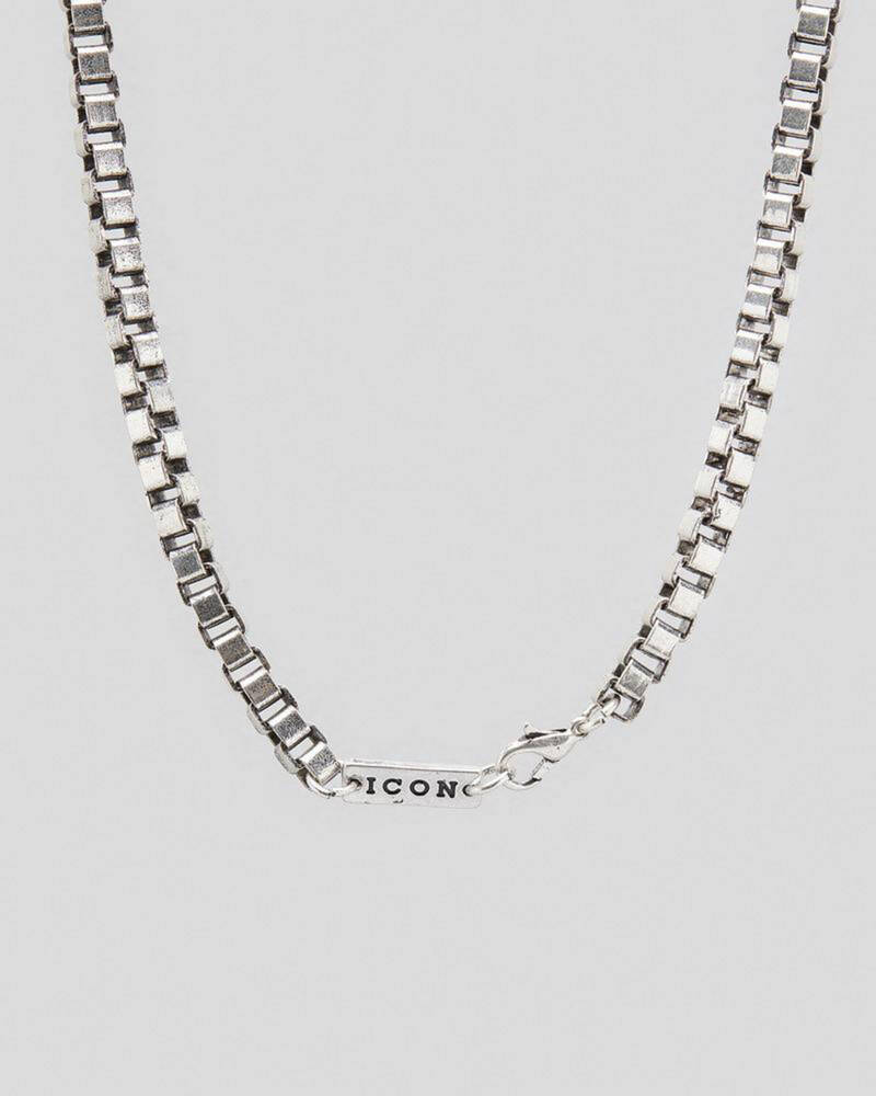 Icon Brand Textured Cross Necklace for Mens