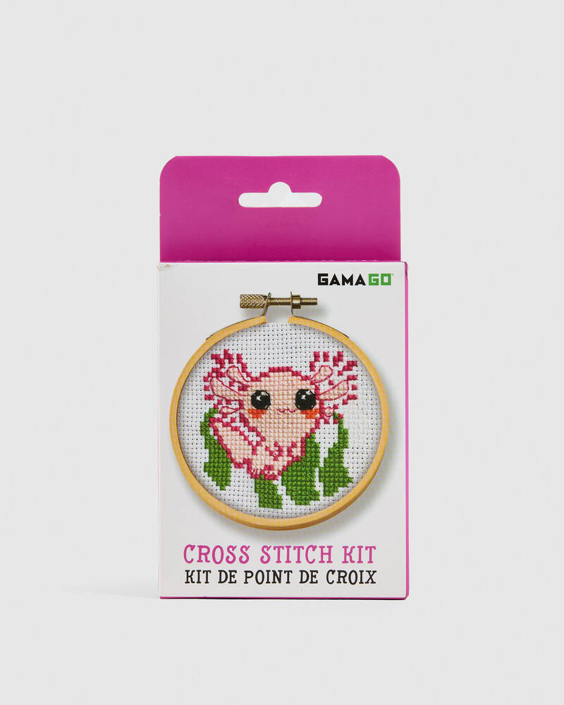 Gamago Axolotl Cross Stitch Embroidery Kit for Womens