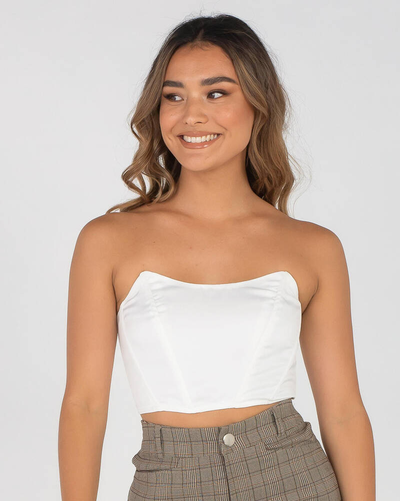 Ava And Ever Hello Operator Tube Top for Womens