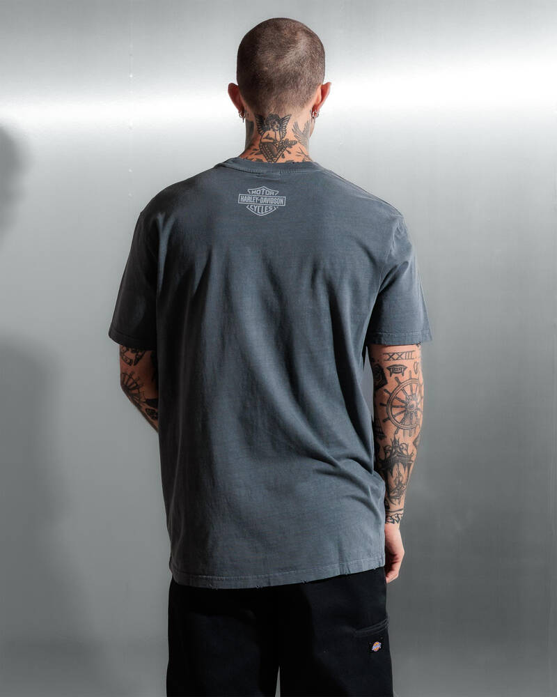 Kiss Chacey Harley-Davidson Downshift Relaxed T-Shirt for Mens