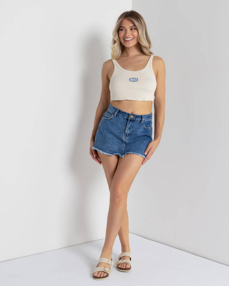 RVCA Old West Scooped Tank Top for Womens