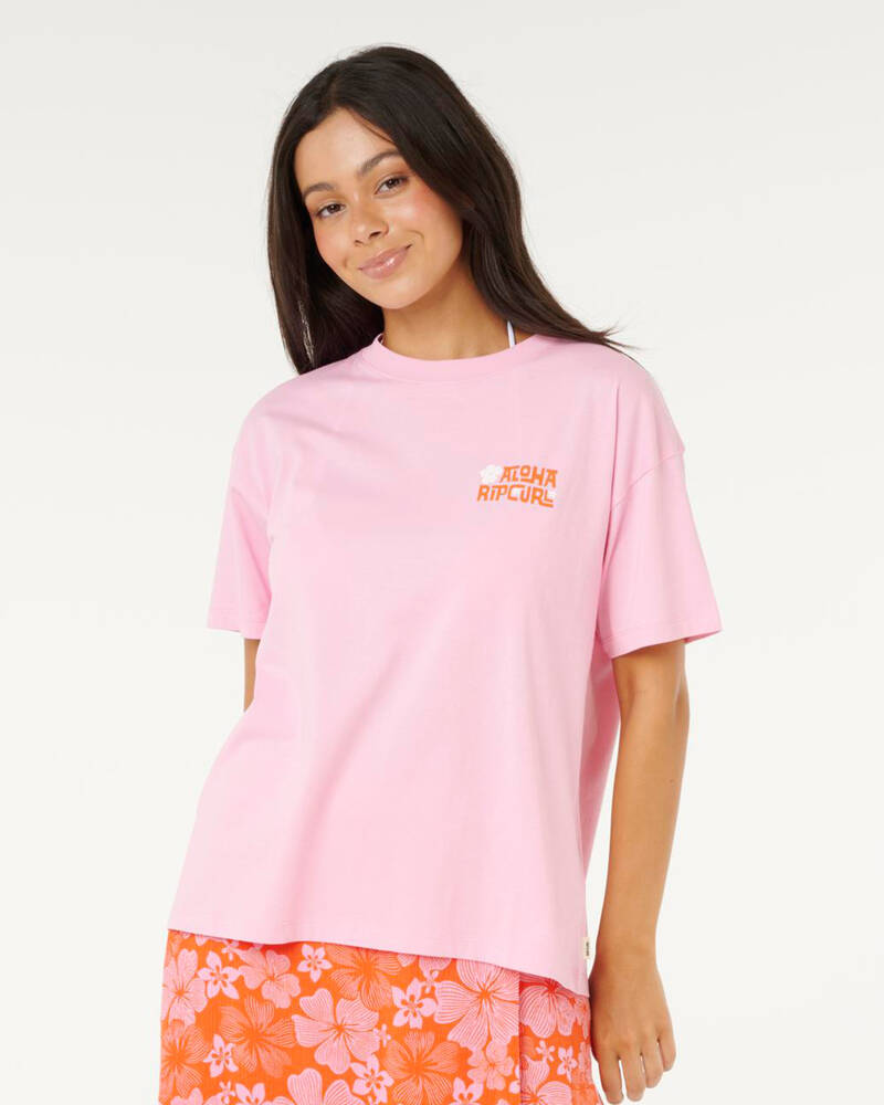 Rip Curl Aloha State Relaxed Fit T-Shirt for Womens