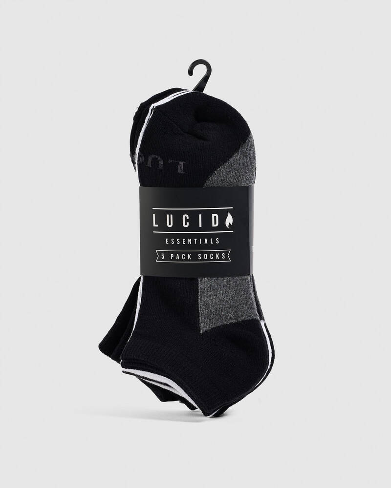 Lucid Fuzzled Ankle Socks 5 Pack for Mens