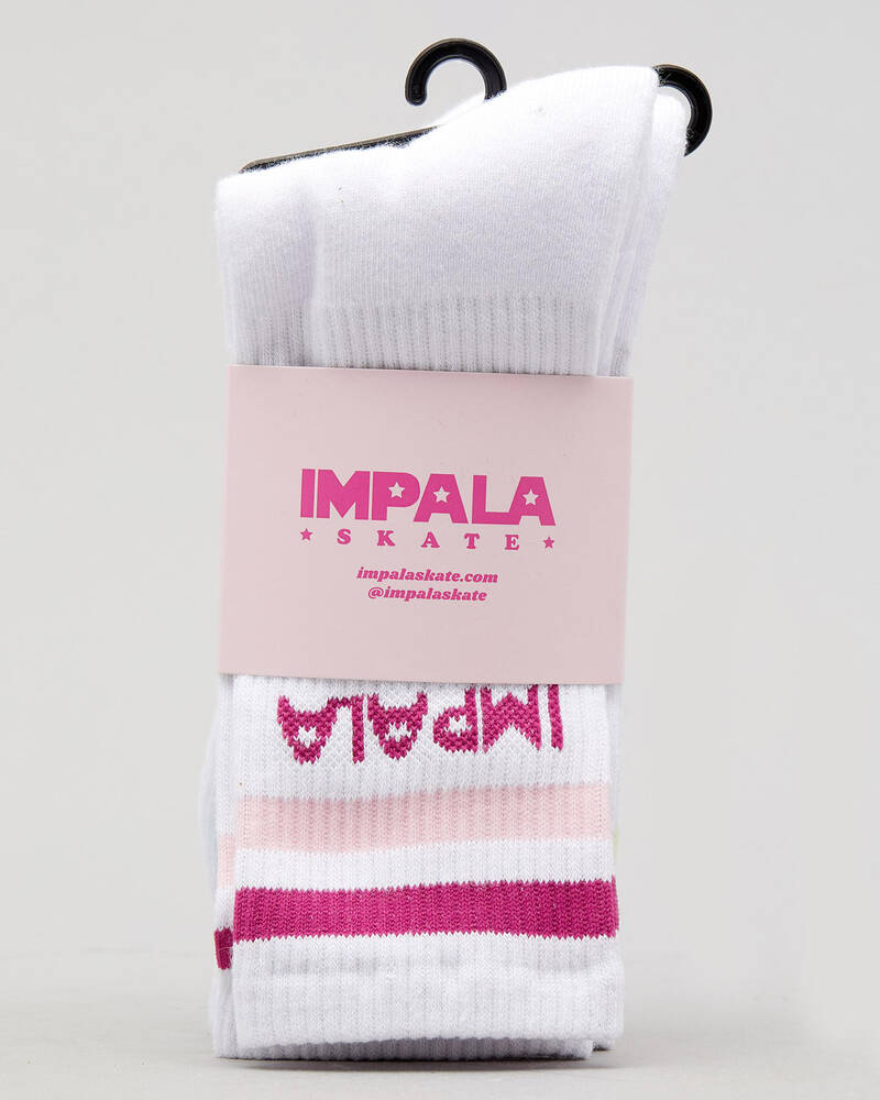 Impala Womens Roller Stripe Sock Pack for Unisex