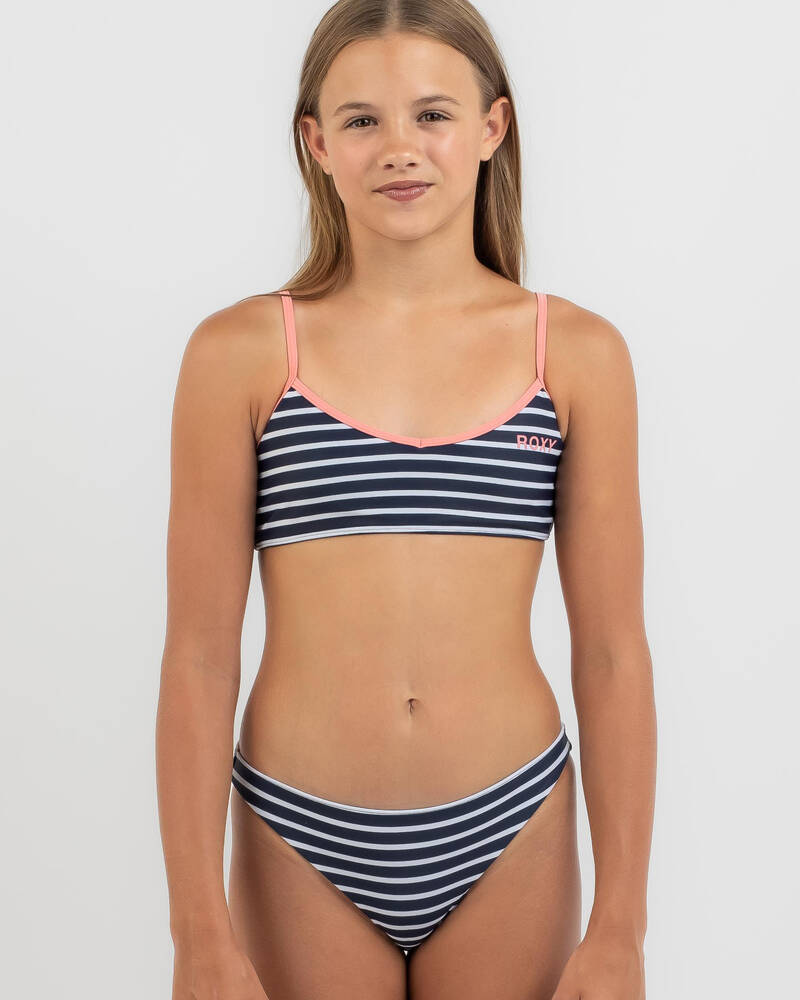 Roxy Girls' Summer Good Wave Athletic Bikini Set for Womens