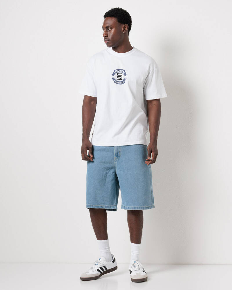S-Double Banners T-Shirt for Mens