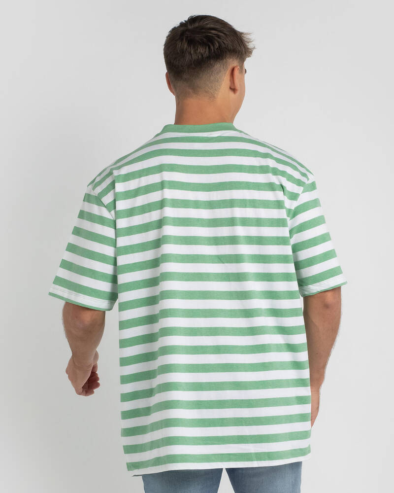 GUESS Jeans Go Logo Stripe T-Shirt for Mens