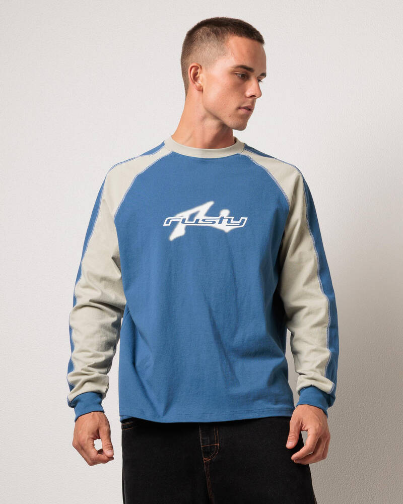 Rusty Fade-r Long Sleeve T-Shirt for Mens