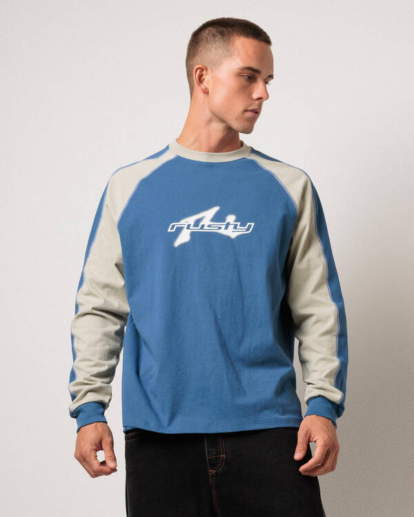 Rusty Fade-r Long Sleeve T-Shirt for Mens