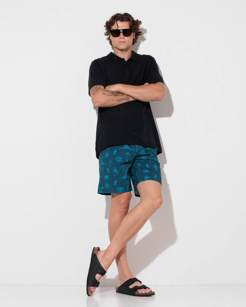 Skylark Lean Back Elastic Waist Shorts for Mens