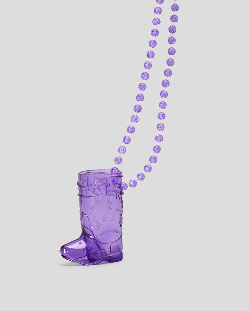 Miscellaneous Cowboy Boot Shot Glass Necklace for Mens