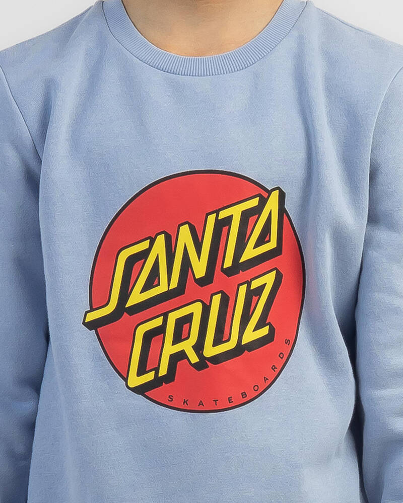 Santa Cruz Boys' Classic Dot Crew Chest Sweatshirt for Mens