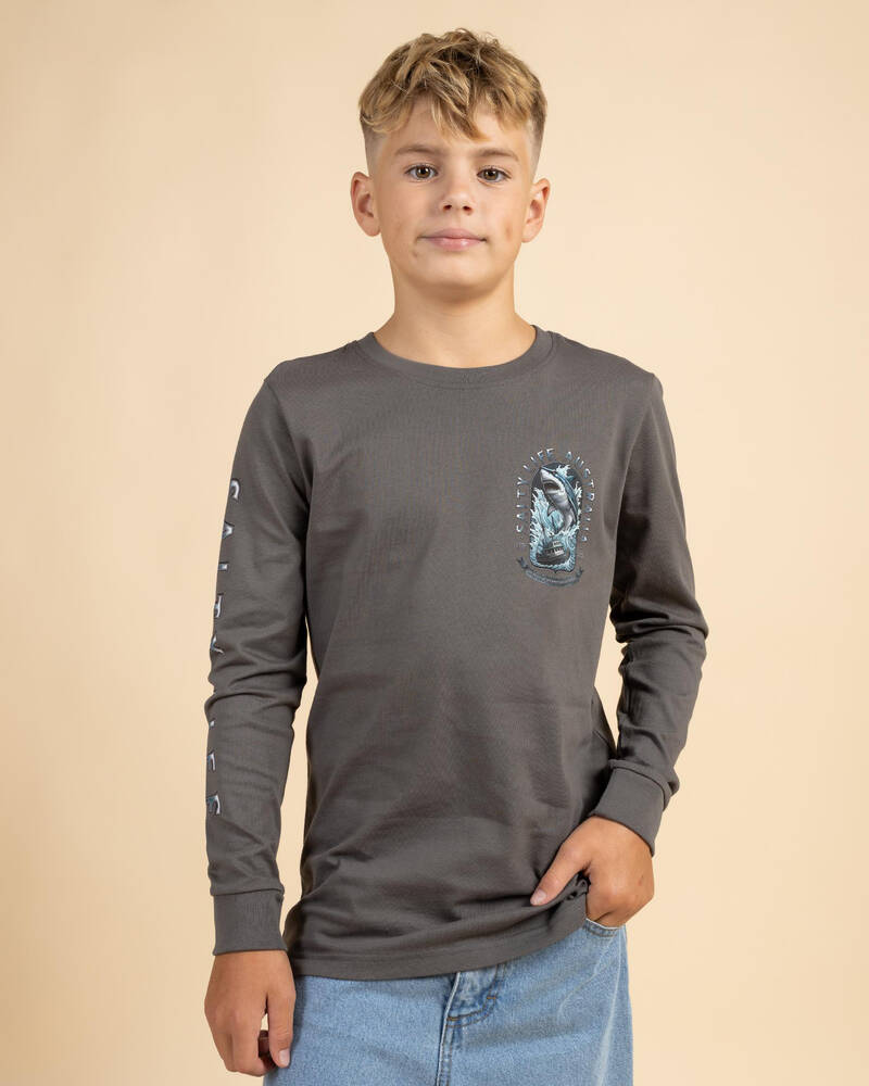 Salty Life Boys' Ocean's Ambush Long Sleeve T-Shirt for Mens