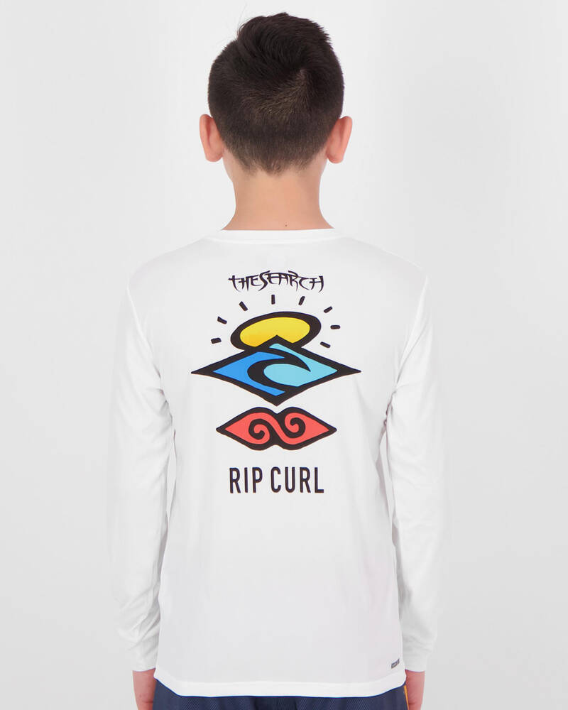 Rip Curl Boys' Search Logo Long Sleeve Rash Vest for Mens