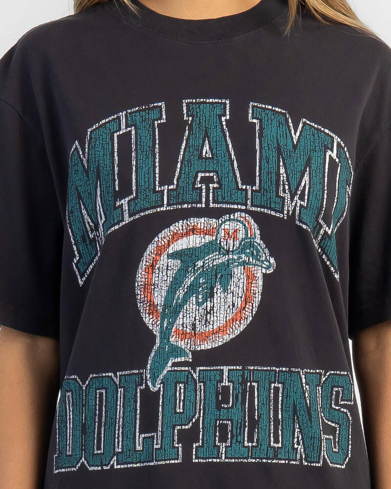 Mitchell & Ness Miami Dolphins Ivy Arch T-Shirt for Womens