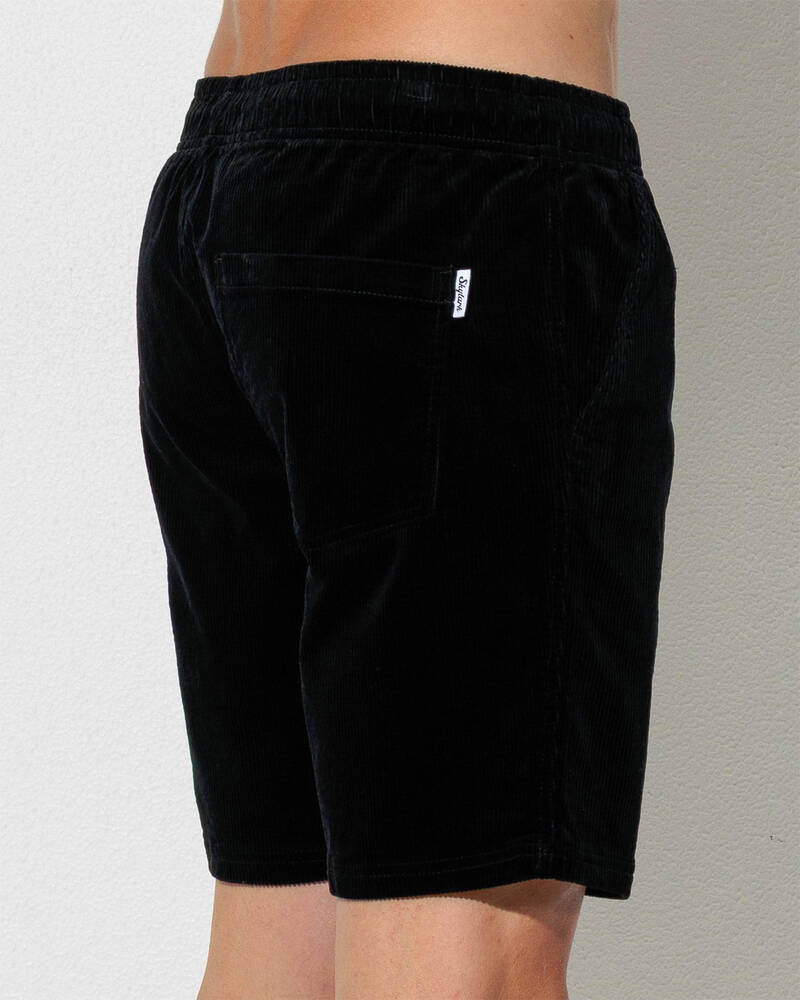 Skylark Shale Elastic Waist Shorts for Mens