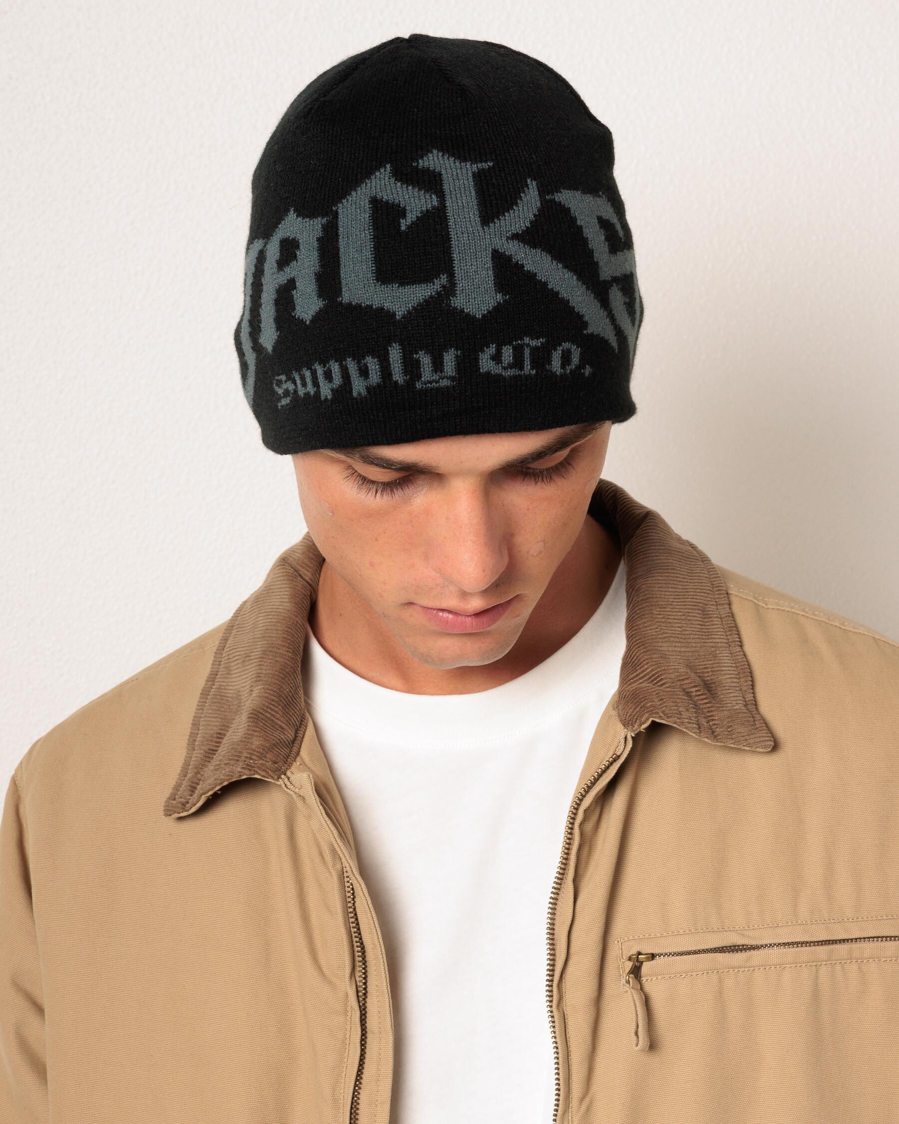 Shop Jacks Nomad Skully Beanie In Black - Fast Shipping & Easy