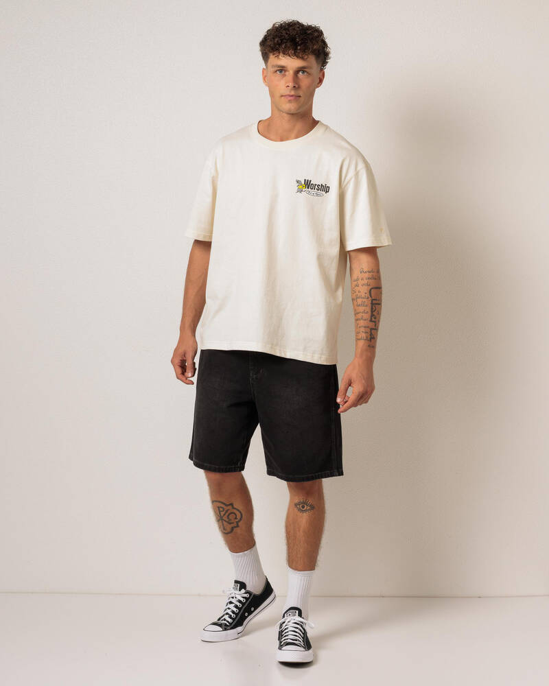 Worship Supplies On Leave Carpenter Jean Shorts for Mens