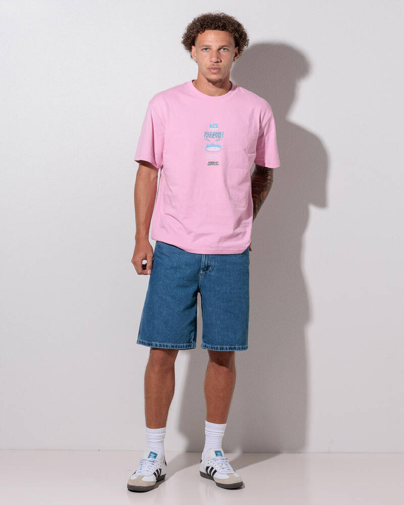 Worship Supplies Pile Up Lounger Jean Shorts for Mens