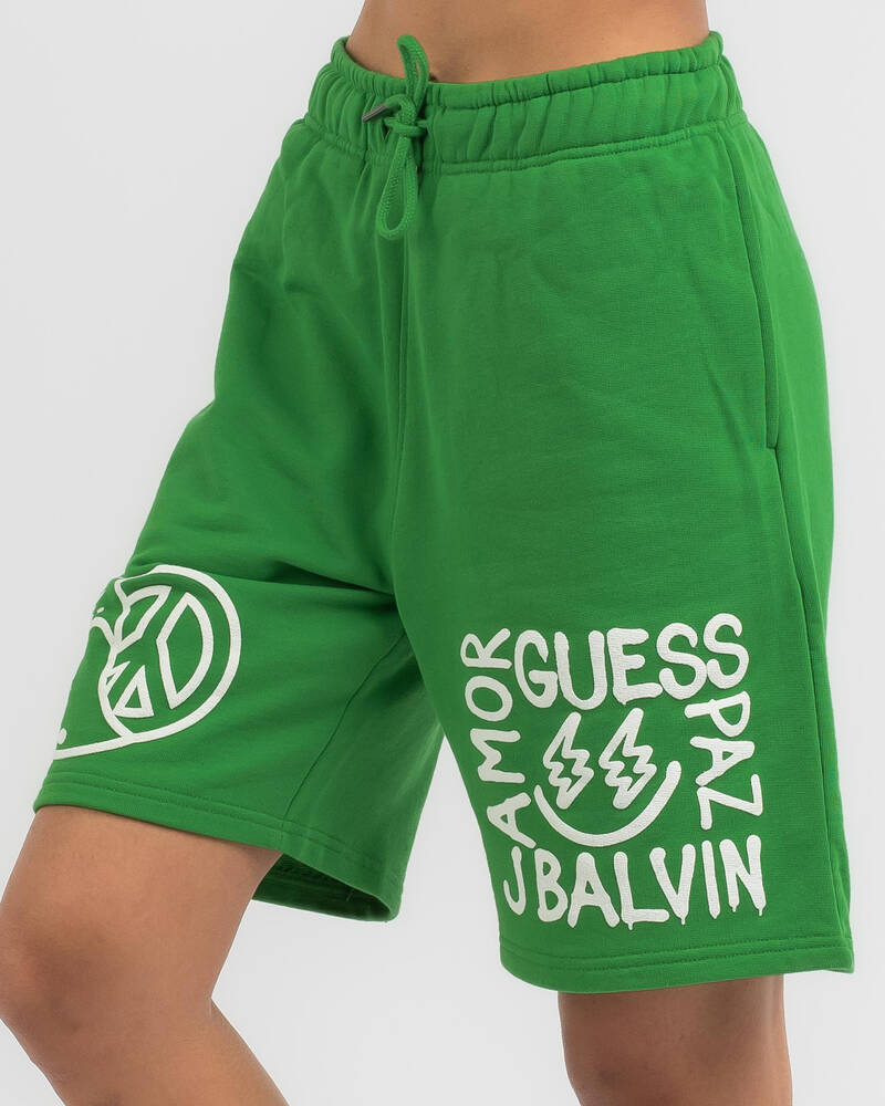 GUESS Originals J Balvin Paz Shorts for Womens