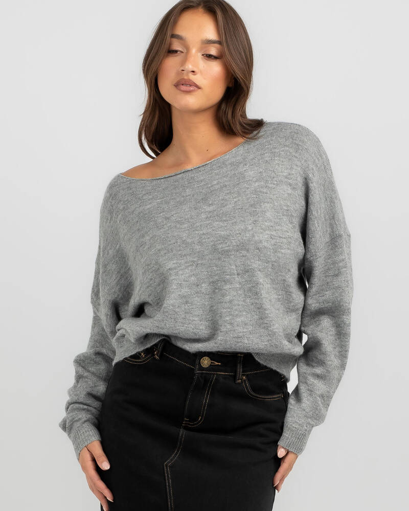 Ava And Ever Fromey Off Shoulder Knit Jumper for Womens