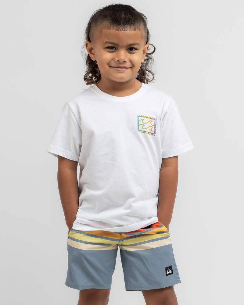 Billabong Toddlers' Crayon Wave T-Shirt for Mens