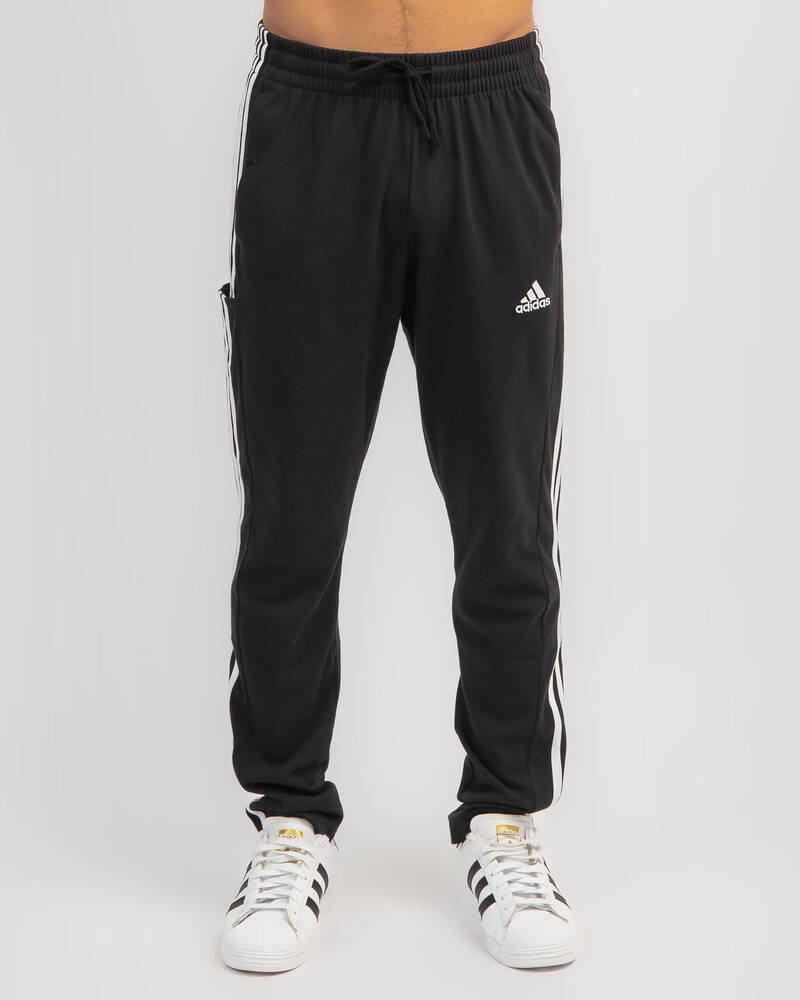 Shop adidas 3 Stripe Track Pants In Black/white Fast Shipping & Easy
