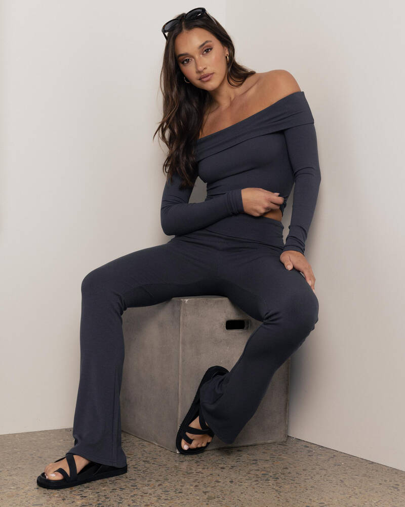 Ava And Ever Bella Off Shoulder Long Sleeve Top for Womens