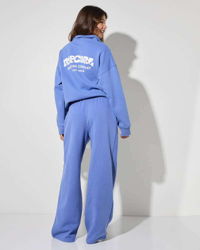 Rip Curl Surf Puff Wide Leg Trackpants for Womens