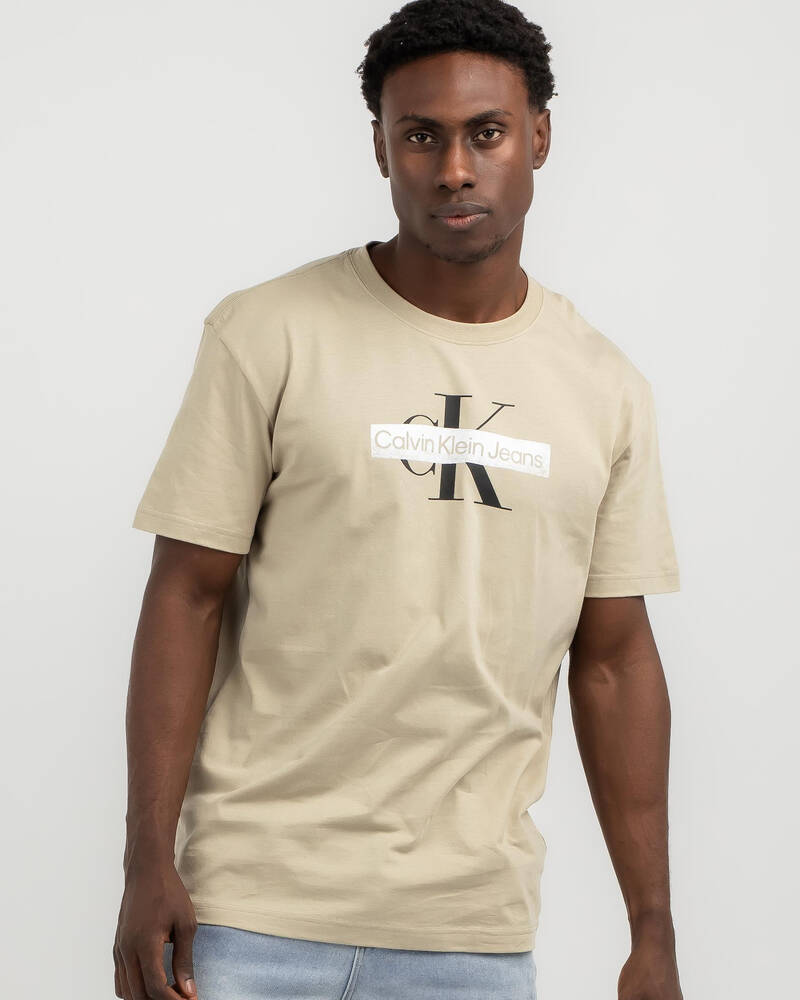Calvin Klein Monologo Stencil T-Shirt for Mens