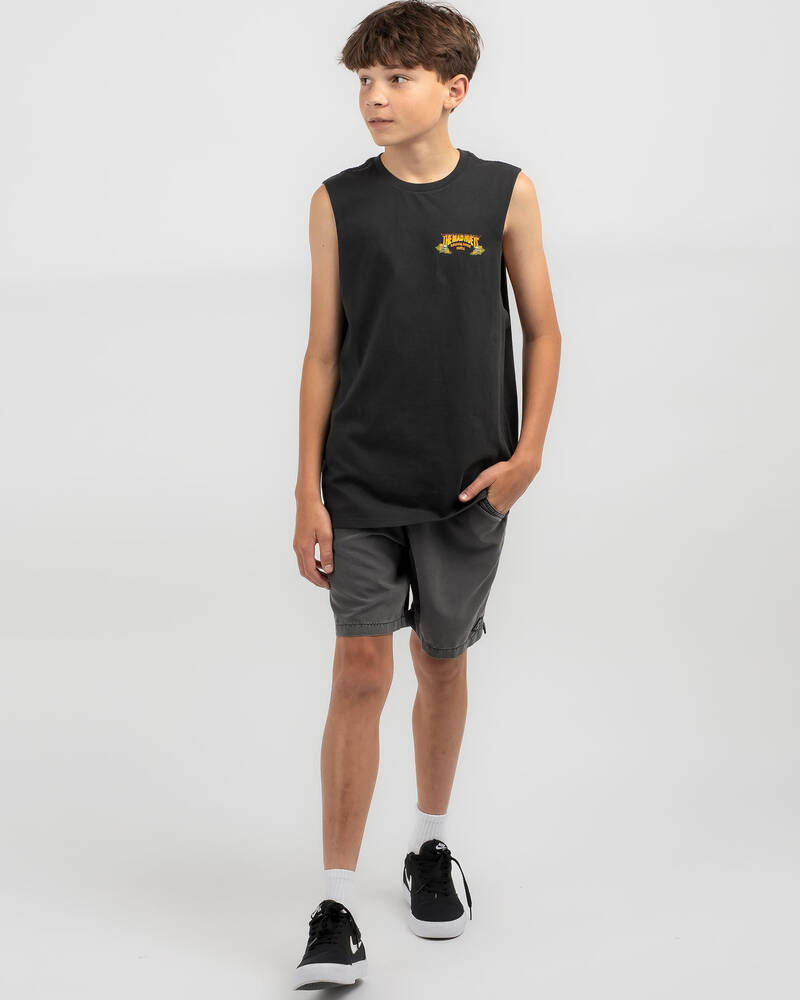 The Mad Hueys Boys' Raising Swell Muscle Tank for Mens