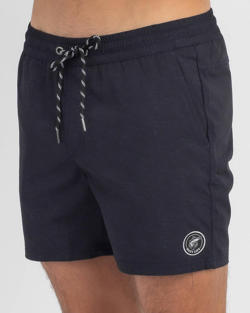 Shop Salty Life Informal Mully Shorts In Black - Fast Shipping & Easy ...