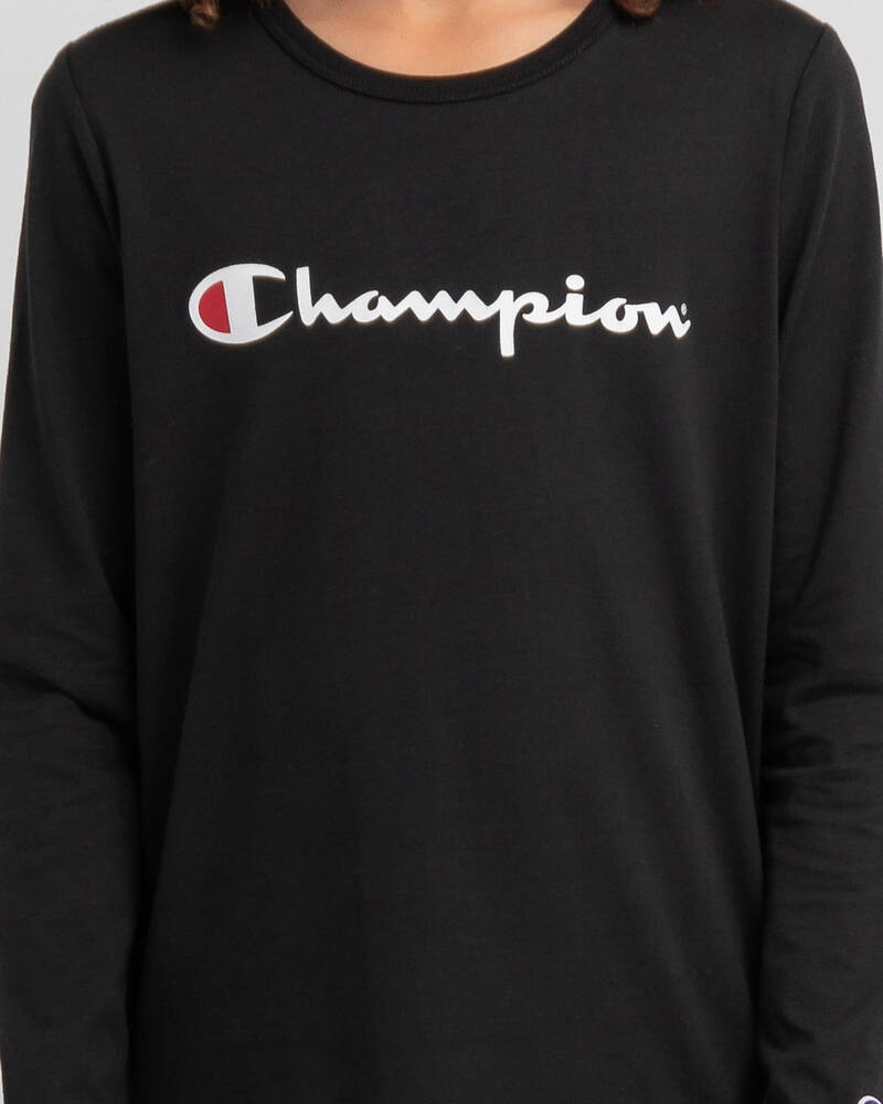 Champion Boys' Champion Logo Long Sleeve T-Shirt for Mens