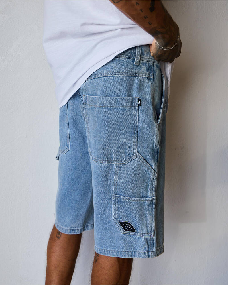 Lucid Institute Denim Walk Shorts for Mens