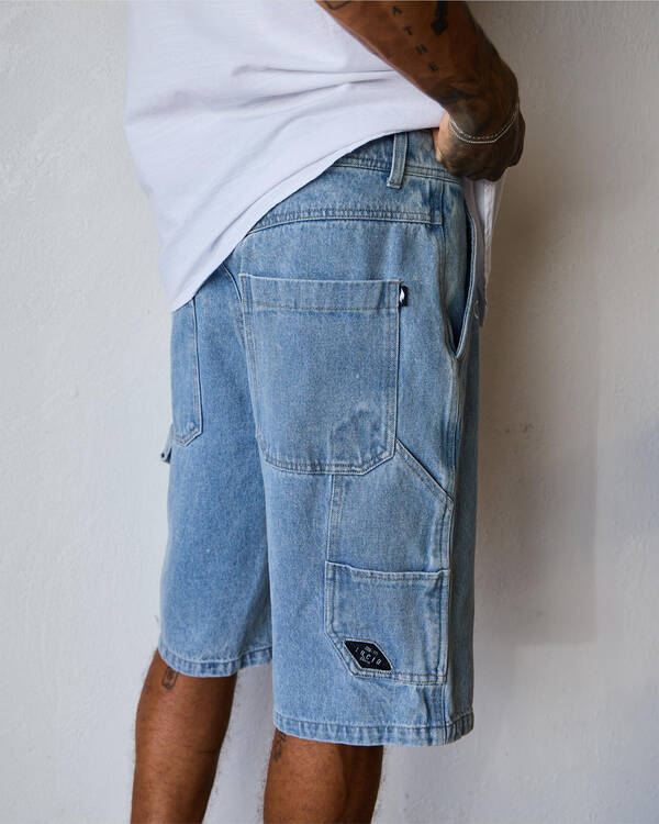 Lucid Institute Denim Walk Shorts for Mens