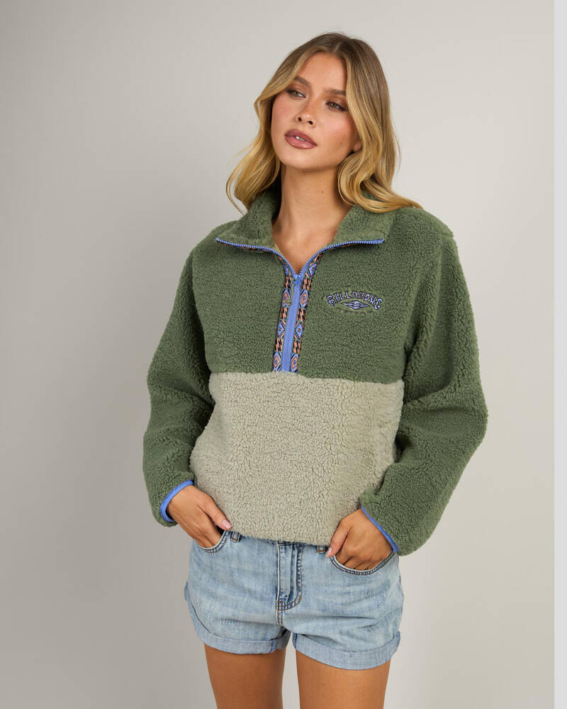 Billabong Horizon Mock Neck Half Zip Sweatshirt for Womens